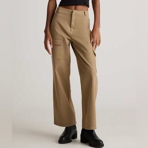 Quince Tan Wide Leg Pants
